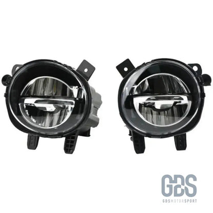 Antibrouillards à led pour bmw série 1 f20 f21 phase 2 lci cristal / noir / jaune - antibrouillard
