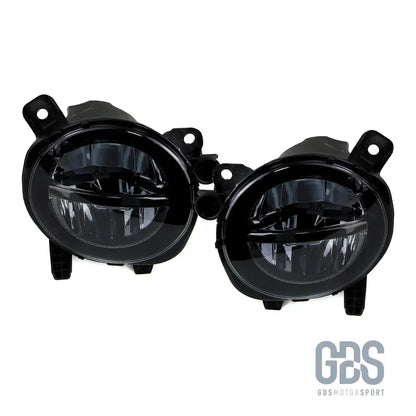 Antibrouillards à led pour bmw série 1 f20 f21 phase 2 lci cristal / noir / jaune - antibrouillard