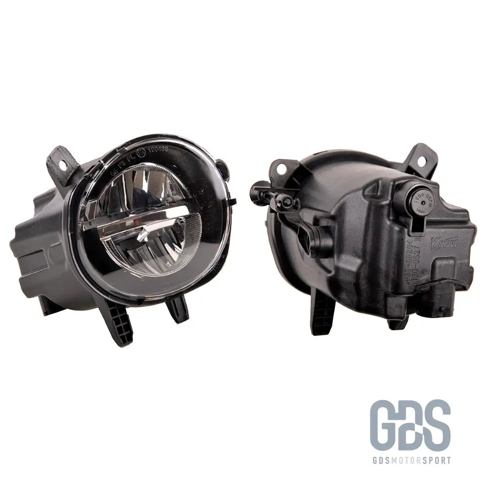 Antibrouillards à led pour bmw série 1 f20 f21 phase 2 lci cristal / noir / jaune - antibrouillard