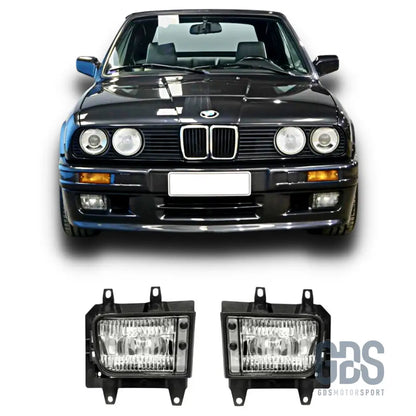 Antibrouillards blanc cristal pour bmw e30 phase 2 (1985-1994) - antibrouillard
