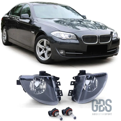 Antibrouillards type origine fond noir pour bmw série 5 f10 / f11 phase 1 - antibrouillard