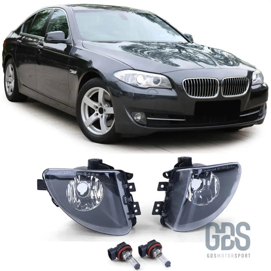 Antibrouillards type origine fond noir pour bmw série 5 f10 / f11 phase 1 - antibrouillard