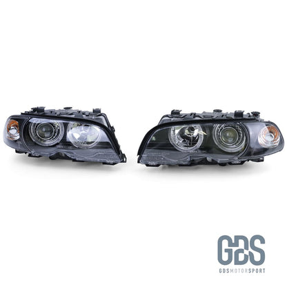 Phares avant Angel Eyes pour BMW Série 3 E46 Coupé / Cabriolet Ph1 H7/H7 - Éclairage de véhicule - GDS Motorsport