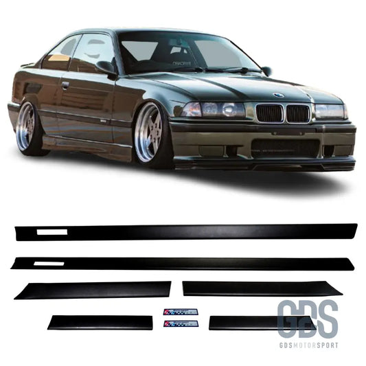 Baguettes de protection latérales style m3 pour bmw e36 coupé / cabriolet - carrosserie