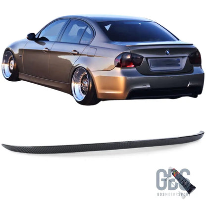Becquet aileron de coffre malle arrière fin type m3 look carbone 3d bmw série 3 e90 berline - becquet/