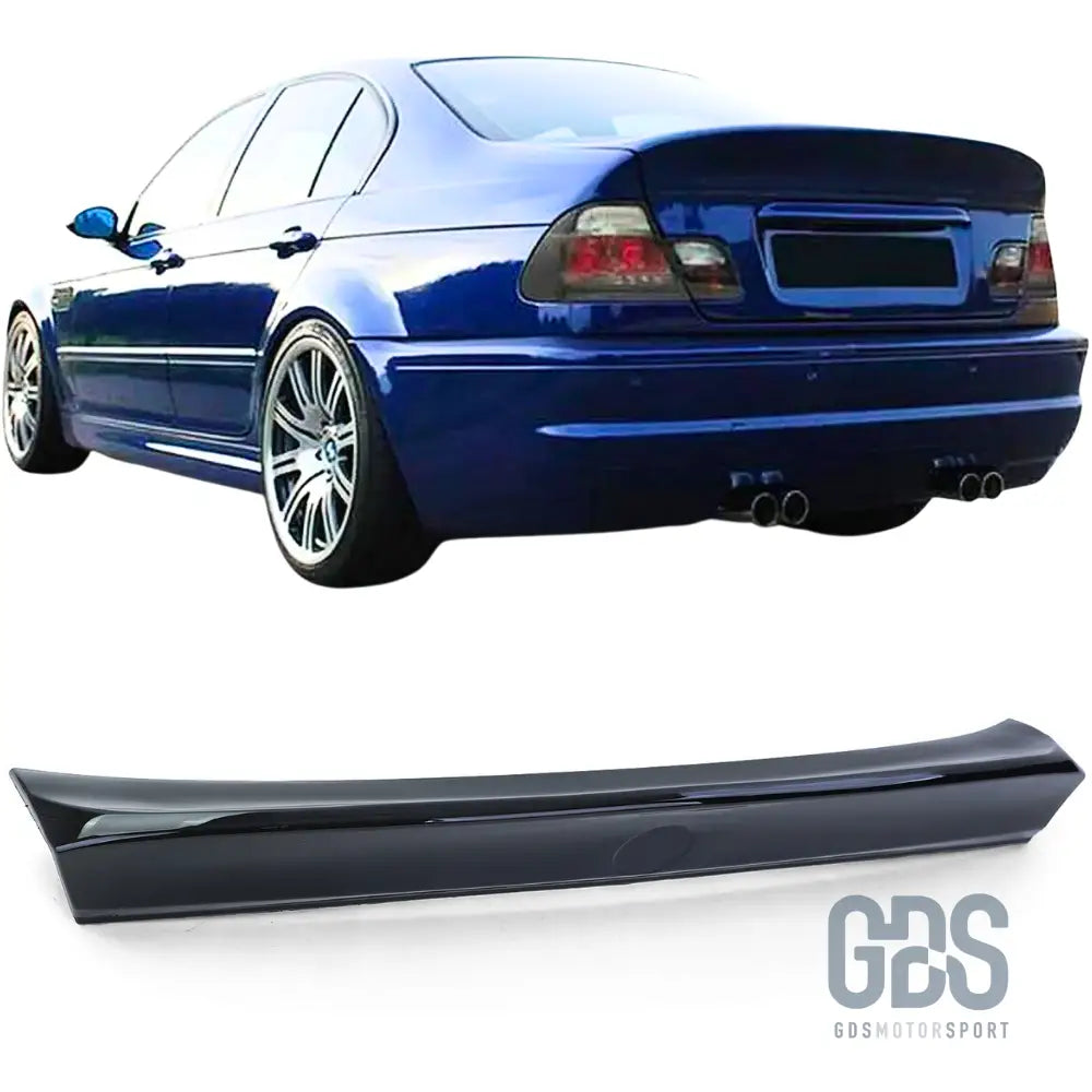 Becquet arrière look csl noir brillant pour bmw série 3 e46 berline - becquet/ aileron