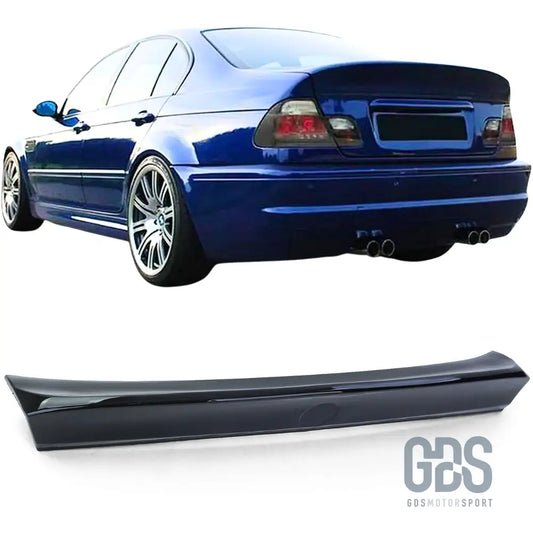Becquet arrière look csl noir brillant pour bmw série 3 e46 berline - becquet/ aileron