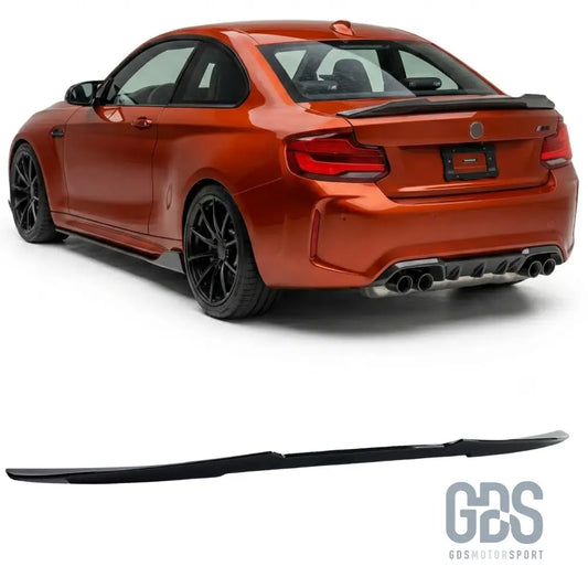 Becquet de coffre look m2 compétition noir brillant pour bmw série 2 f22 f23 - becquet/ aileron