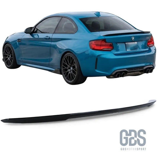 Becquet de coffre look m2 noir brillant pour bmw série 2 f22 f23 - becquet/ aileron