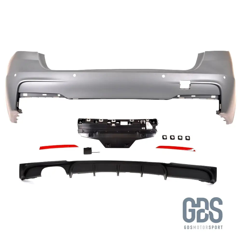 Pare choc arriere Pack M pour BMW F31 Touring Sortie double gauche - Diffuseur Performance - Choc kit carrosserie - GDS Motorsport