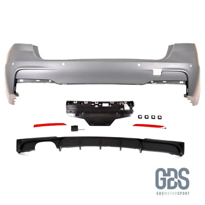 Pare choc arriere Pack M pour BMW F31 Touring Sortie double gauche - Diffuseur Performance - Choc kit carrosserie - GDS Motorsport
