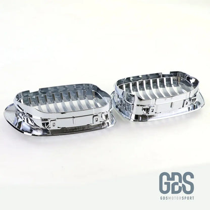 2 Grilles de calandre CHROME BMW serie 3 E46 PH1 1999 a 2003 COUPE / CABRIOLET - Calandres - GDS Motorsport