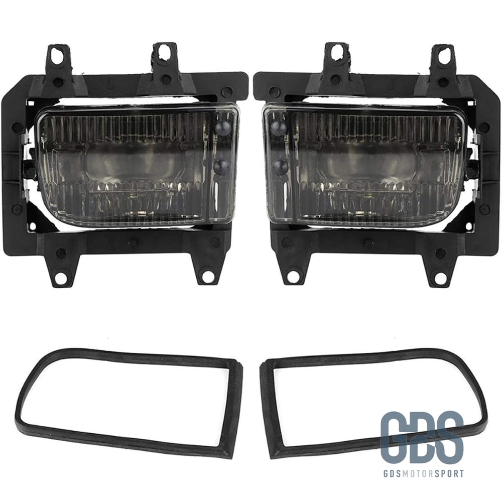 Antibrouillards Noir fumé pour BMW E30 phase 2 de 1985 a 1994 - Pare Choc - GDS Motorsport