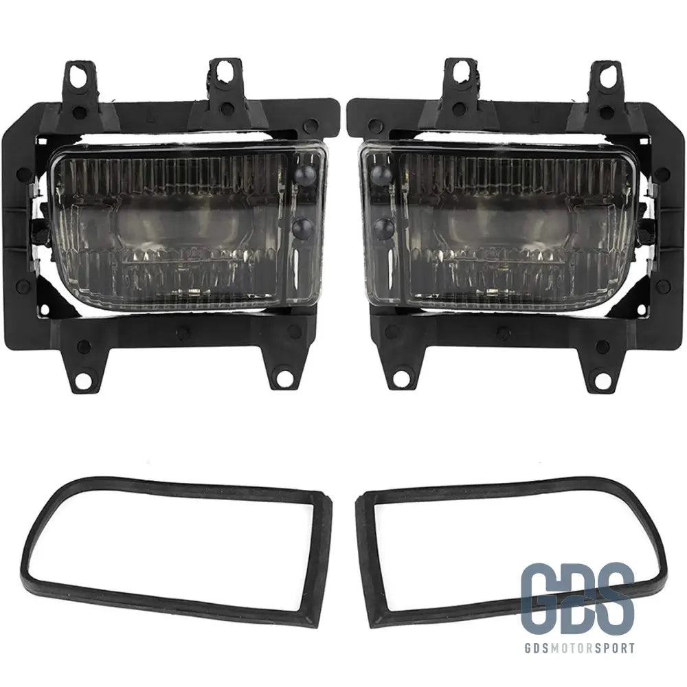 Antibrouillards Noir fumé pour BMW E30 phase 2 de 1985 a 1994 - Pare Choc - GDS Motorsport