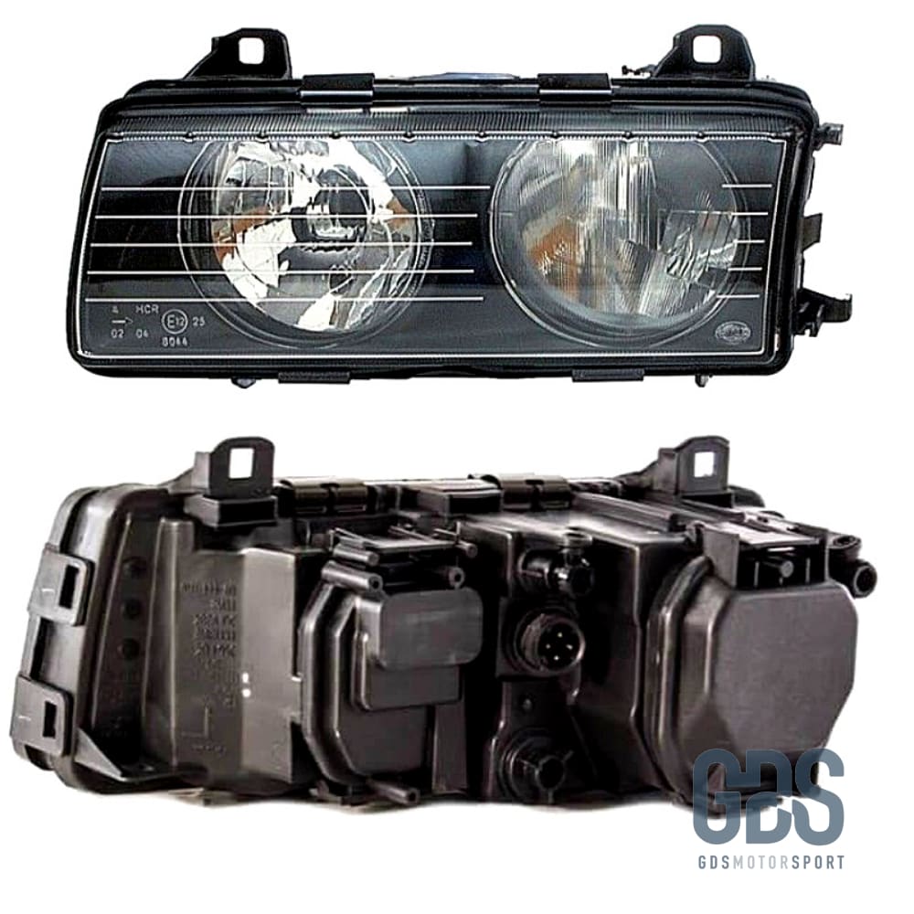 Phares avant BMW E36 H7/H7 Type OEM Phase 2 - PHARES FEUX - GDS Motorsport