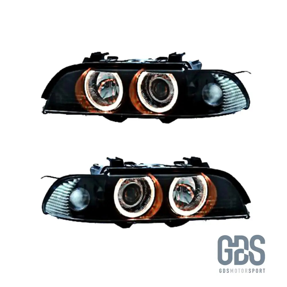 Phares Angel Eyes BMW Série 5 E39 Phase 1 Halogène H7/ H7 - PHARES FEUX - GDS Motorsport