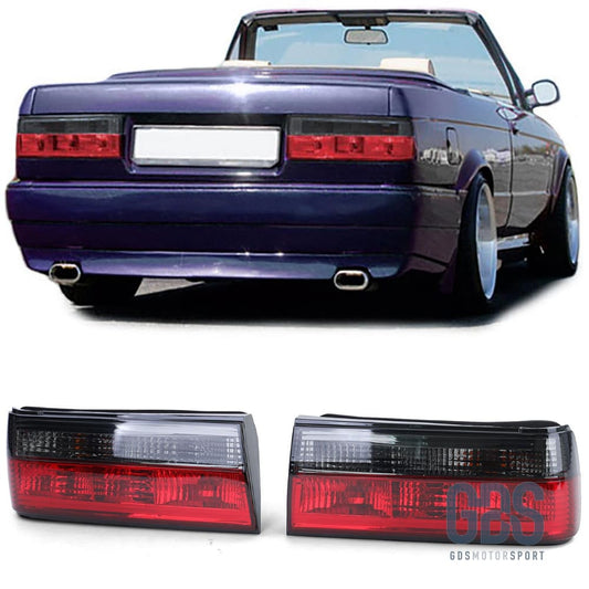 Feux arrieres rouge fumé noir pour BMW E30 phase 1 - PHARES FEUX - GDS Motorsport