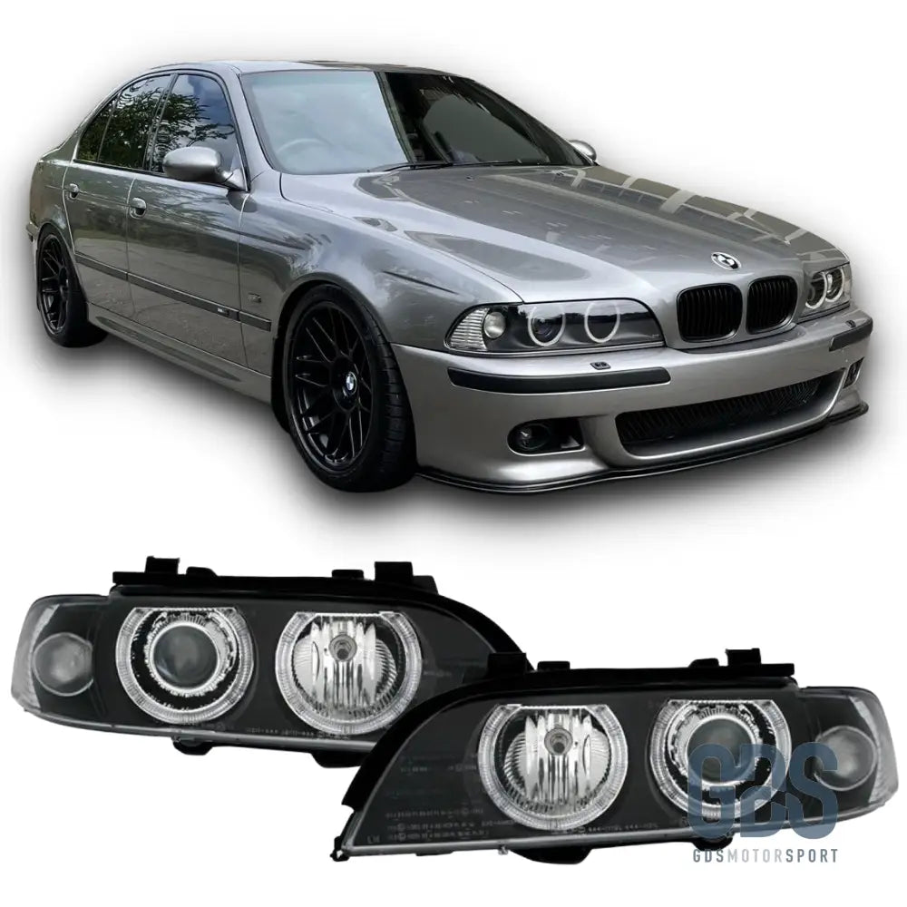 Phares Angel Eyes BMW Série 5 E39 Phase 1 Halogène H7/ H7 - PHARES FEUX - GDS Motorsport