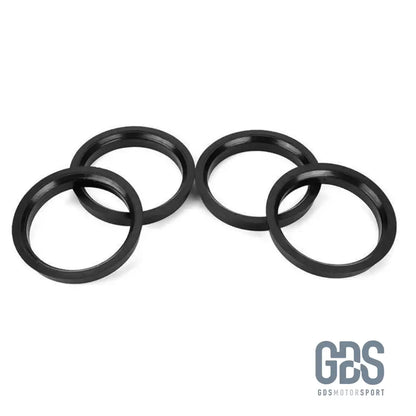 Kit 4 bagues de centrage ⌀73,0 extérieur ⌀57,1 intérieur pour jante aluminium - Cales elargisseurs - GDS Motorsport
