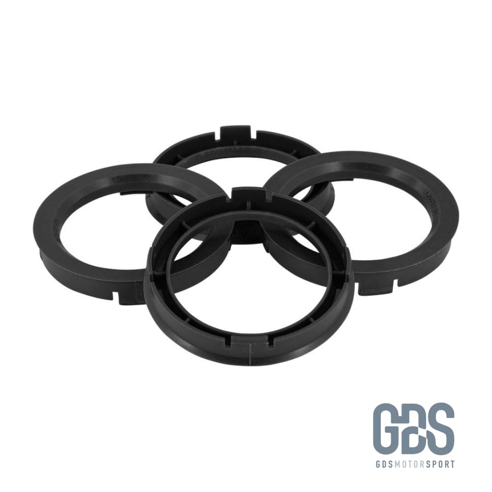 Kit 4 bagues de centrage ⌀74,1 extérieur ⌀72,6 intérieur pour jante aluminium - Cales elargisseurs - GDS Motorsport
