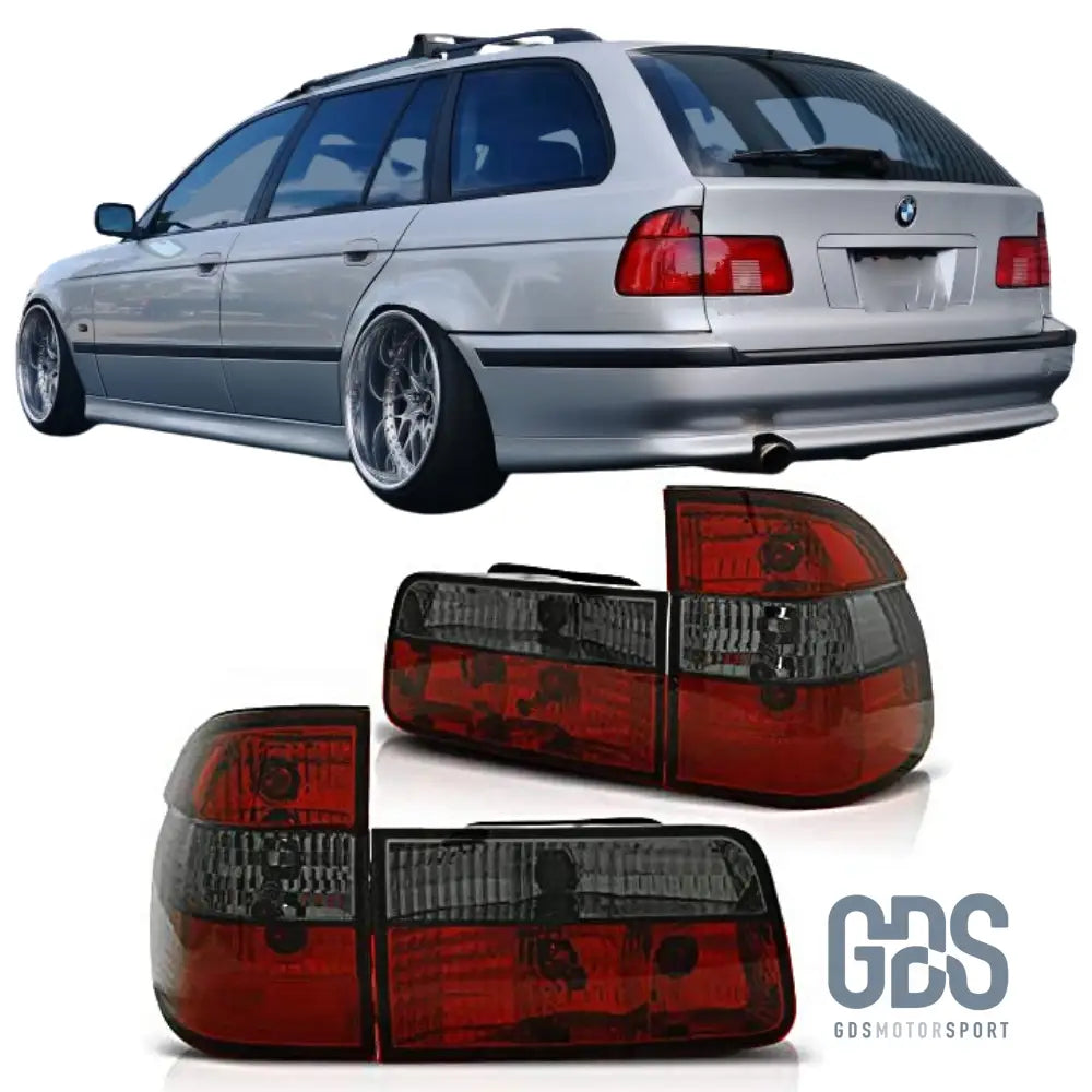 Feux arrières Look Phase 2 Fumé noir BMW E39 Touring / Break 1 1997-2000 - PHARES FEUX - GDS Motorsport