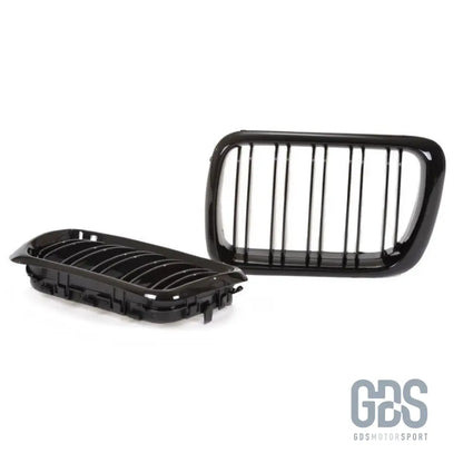 Calandres double lame noir brillant style m4 pour bmw e36 phase 2