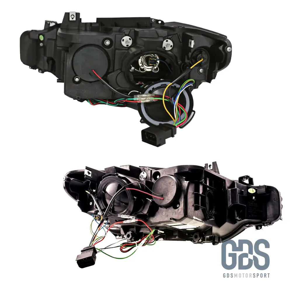 Phares avant H7/H7 pour BMW Série 3 F30 / F31 Angel eyes 3D LED - Éclairage de véhicule - GDS Motorsport