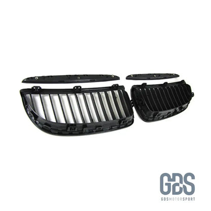 2 Grilles de calandre NOIR MATE BMW série 3 E90 / E91 PH1 2005 a 2008 Berline / Touring - Calandres - GDS Motorsport