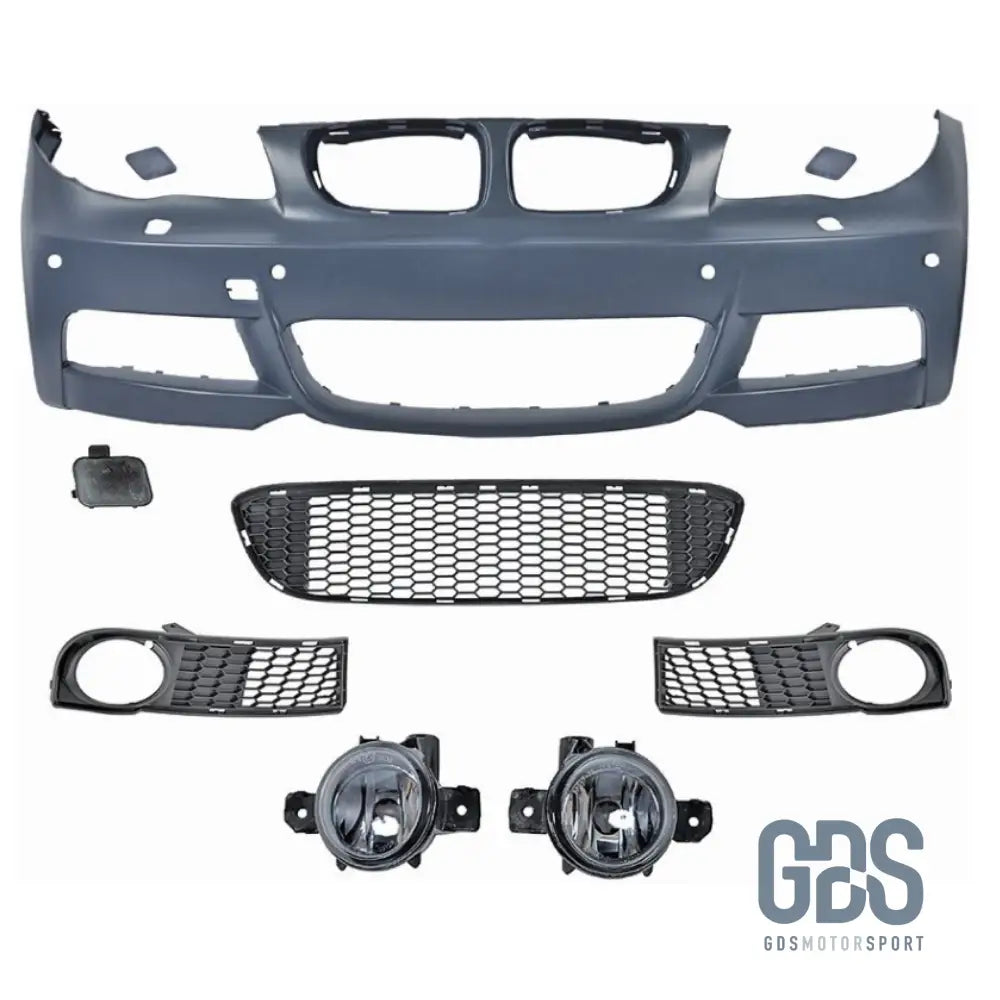 Pare Choc Avant Pack M phase 2 pour BMW E81 / E82 / E87 / E88 - Avec PDC - GDS Motorsport