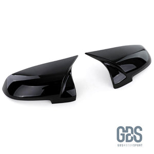 Coques de rétroviseur Noir Brillant look M Performance pour BMW F10 / F11 Phase 2 - Pieces carbone GDS Motorsport