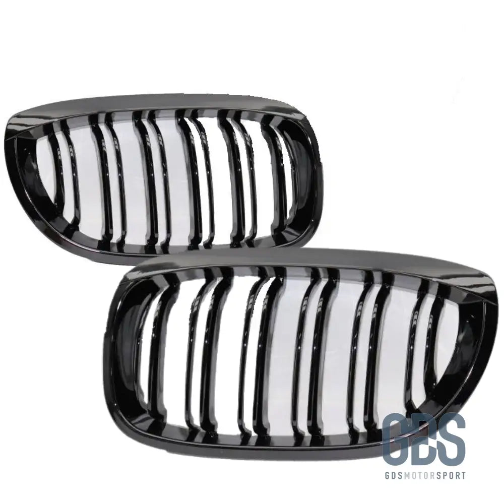 Copie de 2 Grilles calandre Noir Brillant Double lame BMW E46 PH2 03 a 2006 Coupé / Cabriolet - Calandres - GDS Motorsport