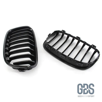 2 Grilles de calandre Noir Brillant BMW série 1 F20 F21 Ph 2010 a 2015 - Calandres - GDS Motorsport