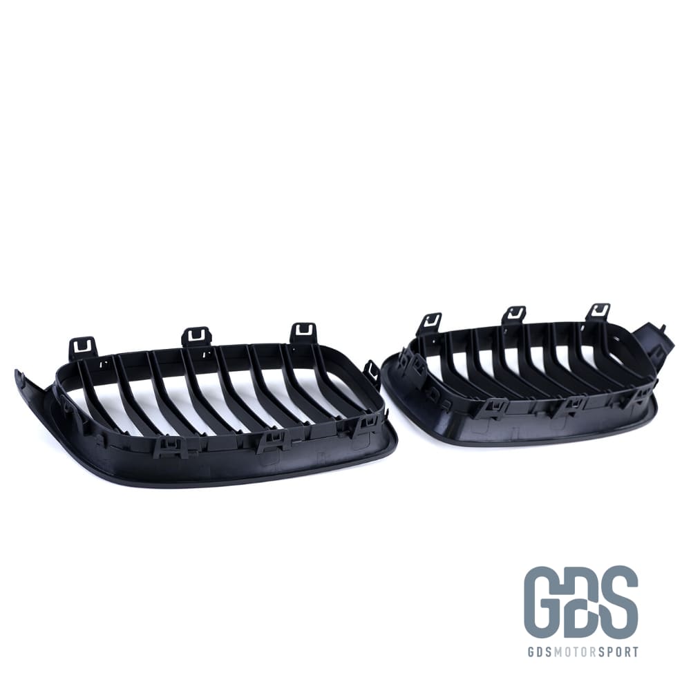 2 Grilles de calandre Noir Mate pour BMW F30 / F31 Simple lame - calandres GDS Motorsport