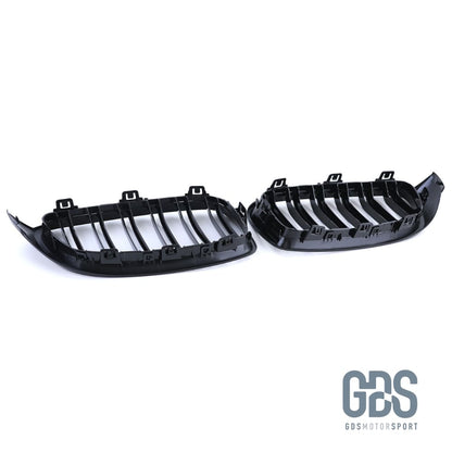2 Grilles de calandre Noir Brillant BMW F32/ F33/ F36 Lame Double Look M4 - calandres - GDS Motorsport