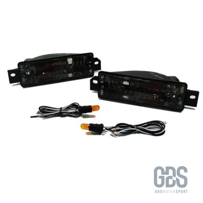 Clignotants avant cristal noir fumé pour bmw e30 (1982-1991) - clignotants