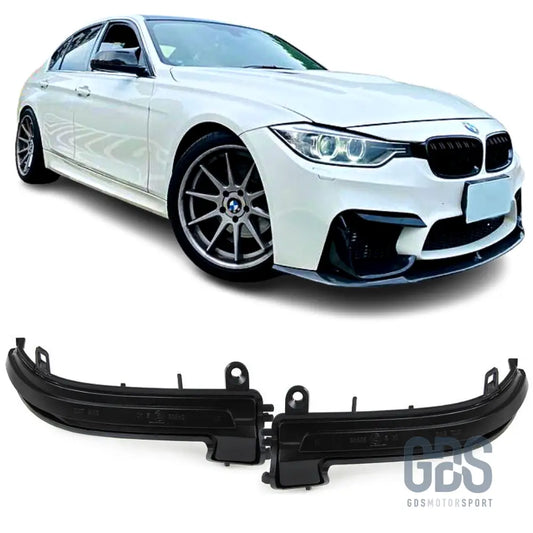 Clignotants répétiteurs led dynamique pour bmw série 3 f30 / f31 fumé noir - clignotants