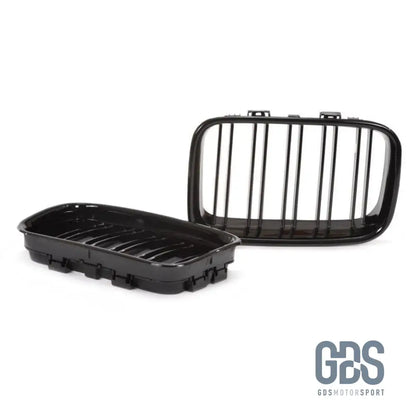 Calandres DOUBLE LAME noir brillant BMW E36 PH1 de 1992 a 1996 - GDS Motorsport