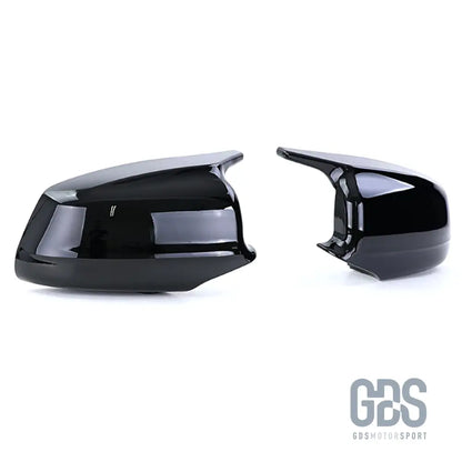 Coques de rétroviseur noir brillant look m performance pour bmw série 5 f10 & f11 (phase 1) - coque rétroviseur