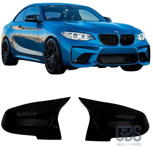 Coques de rétroviseurs look m performance noir mat pour bmw série 2 f22 f23 - coque rétroviseur