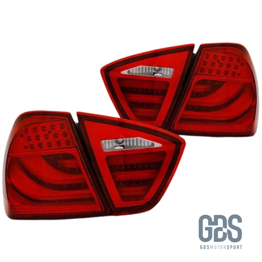 Feux arrières LED Light Bar pour BMW Série 3 E91 Touring Phase 1 Rouge Type LCI Ph 2 - Éclairage de véhicule GDS Motorsport