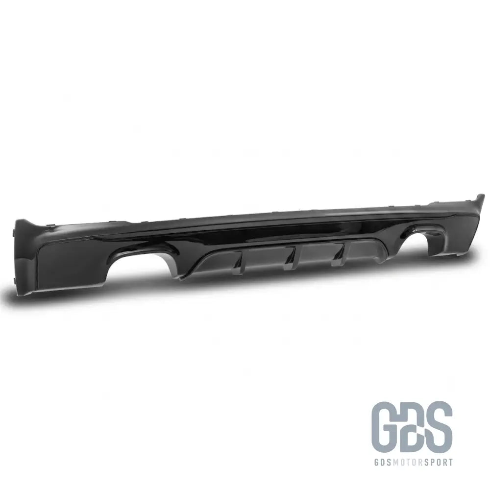 Diffuseur arrière look m performance 4 sorties noir brillant pour bmw série 2 f22 f23 pack