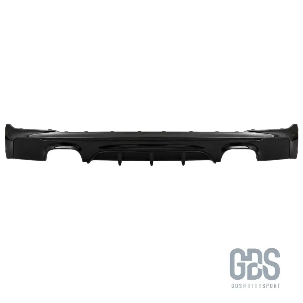 Diffuseur arrière look m performance 4 sorties noir brillant pour bmw série 2 f22 f23 pack