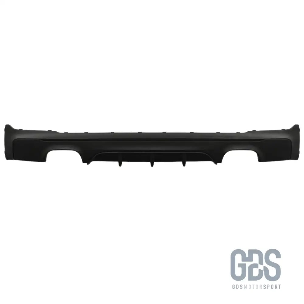 Diffuseur arrière look m performance 4 sorties noir mat pour bmw série 2 f22 f23 pack