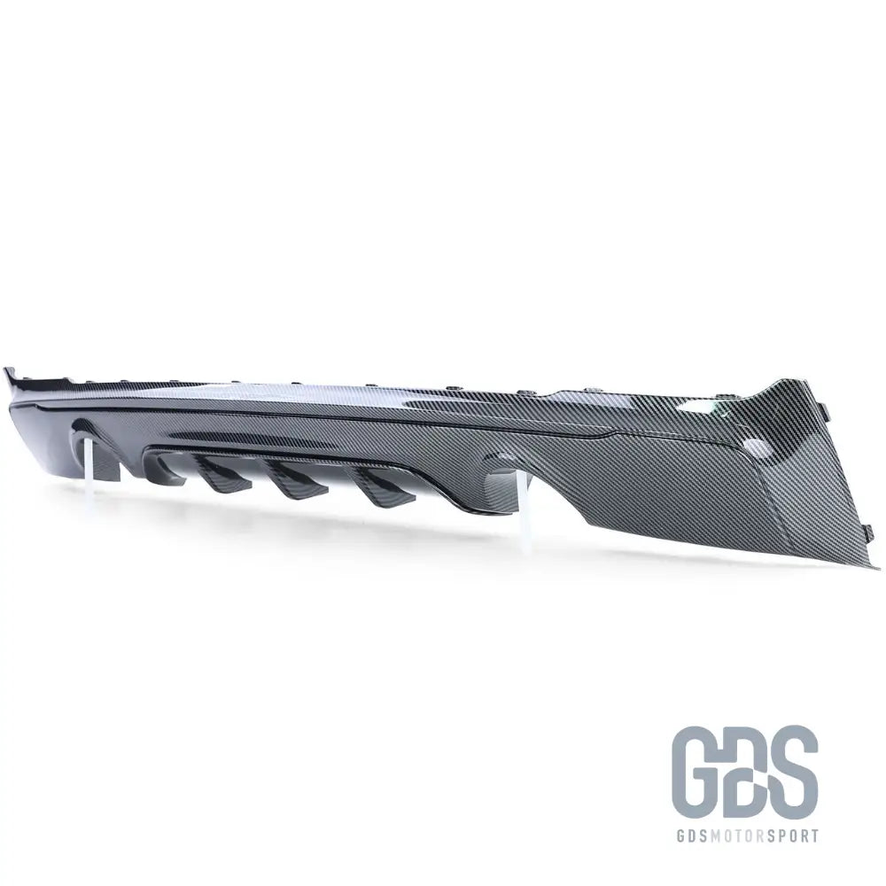 Diffuseur arrière look m performance aspect carbone sortie gauche droite pour bmw série 2 f22 f23 m235i m240i