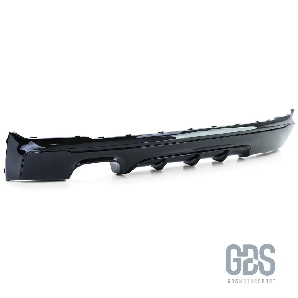 Diffuseur arrière look m performance noir brillant double sortie gauche pour bmw série 2 f22 f23 pack