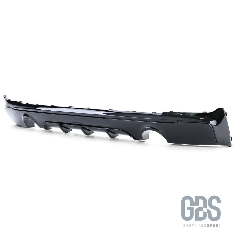 Diffuseur arrière look m performance noir brillant sortie gauche droite pour bmw série 2 f22 f23 m235i m240i