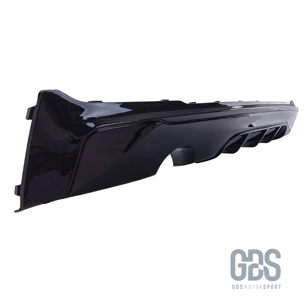 Diffuseur arrière look m performance noir brillant sortie simple gauche pour bmw série 2 f22 f23 pack