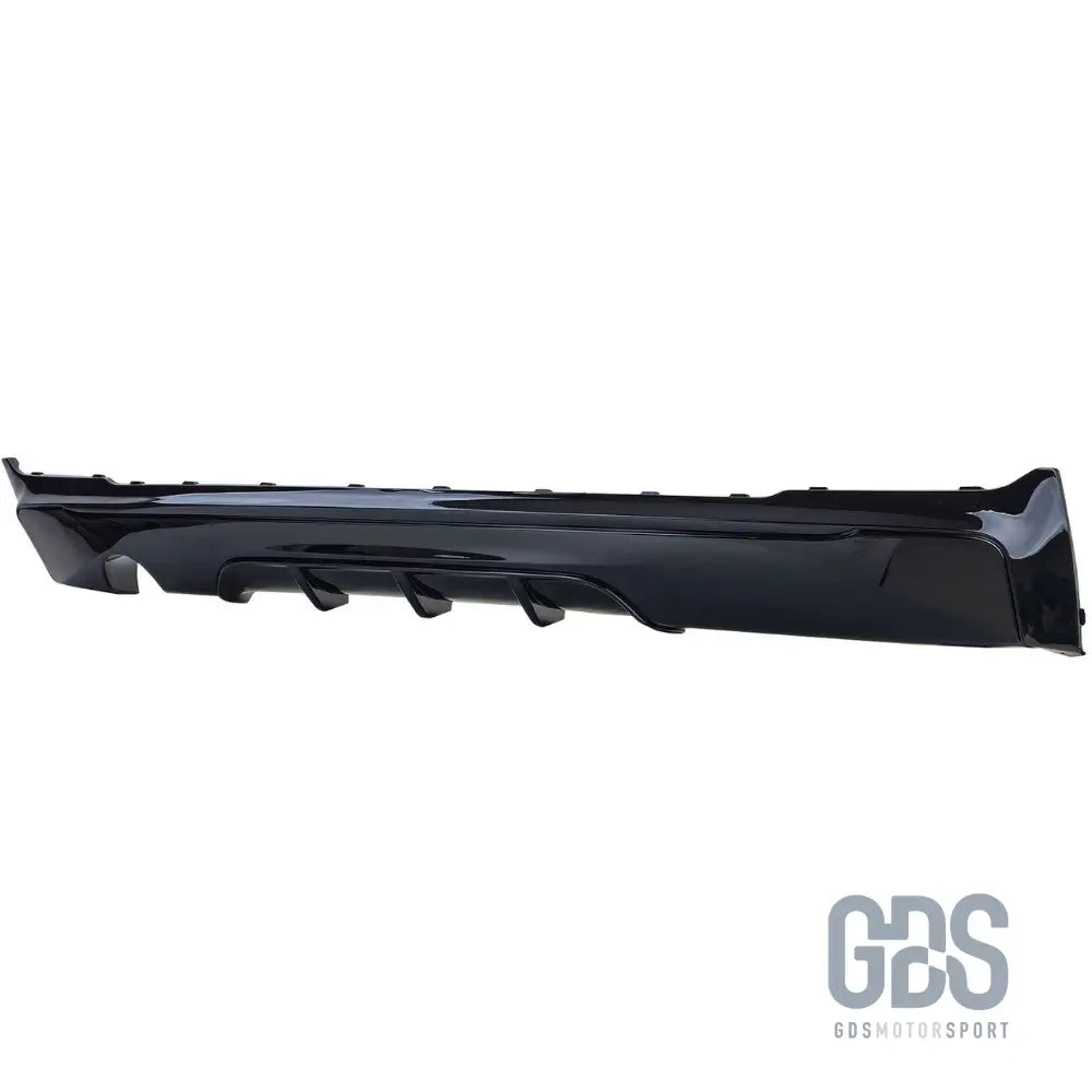 Diffuseur arrière look m performance noir brillant sortie simple gauche pour bmw série 2 f22 f23 pack