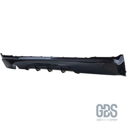 Diffuseur arrière look m performance noir brillant sortie simple gauche pour bmw série 2 f22 f23 pack