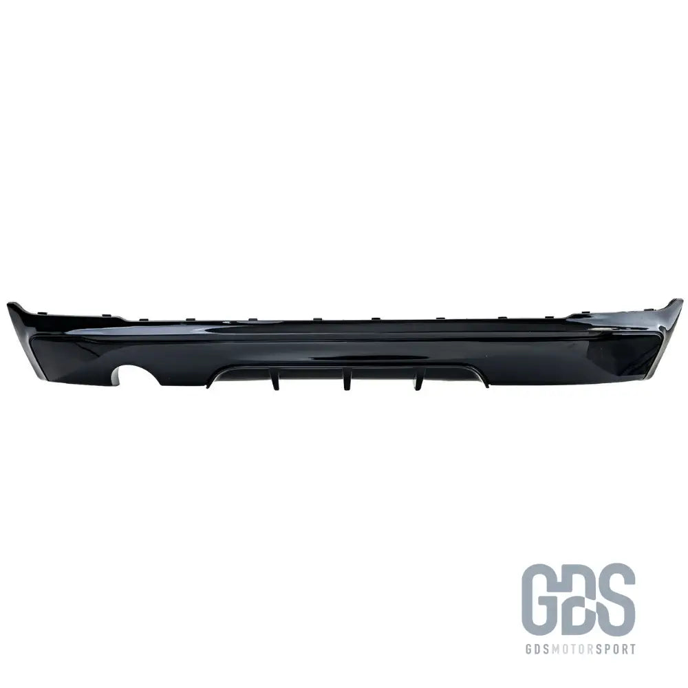 Diffuseur arrière look m performance noir brillant sortie simple gauche pour bmw série 2 f22 f23 pack